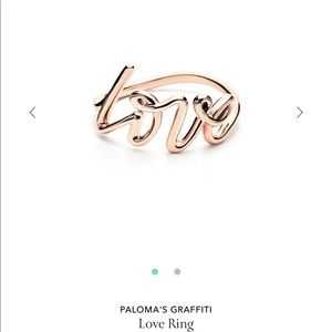Tiffany & Co Graffiti 18k Rose Gold Ring